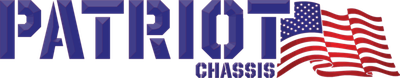 Patriot Chassis logo — modern chassis and suspension systems manufactured by The High Road Manufacturing