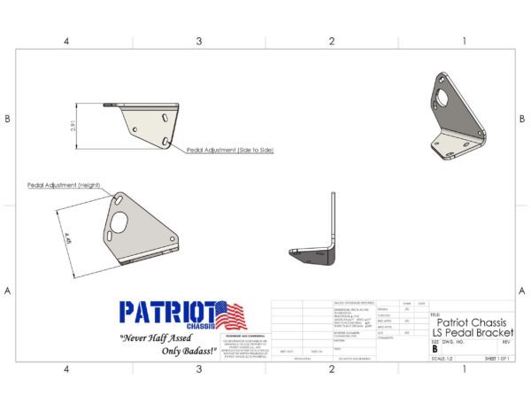 LS Throttle Pedal Bracket (68-72 C and K series Trucks) - Image 2